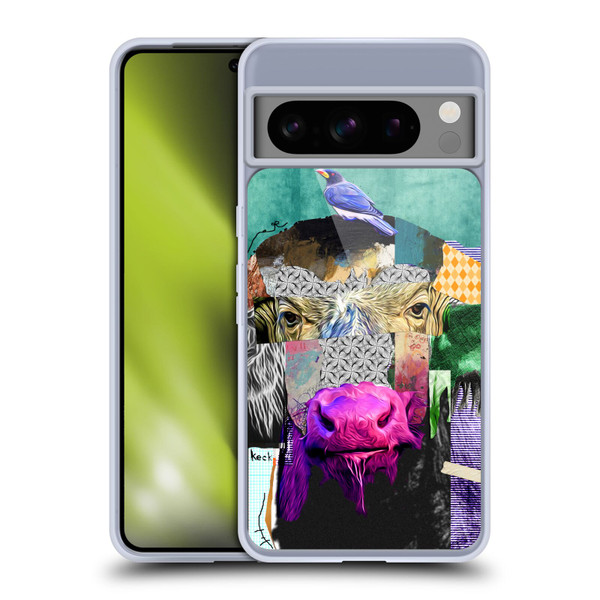 Michel Keck Animal Collage Buffalo Soft Gel Case for Google Pixel 8 Pro