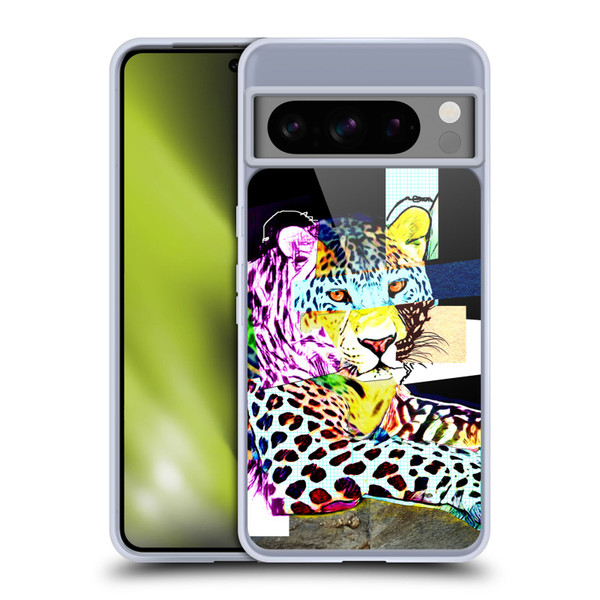 Michel Keck Animal Collage Leopard Soft Gel Case for Google Pixel 8 Pro