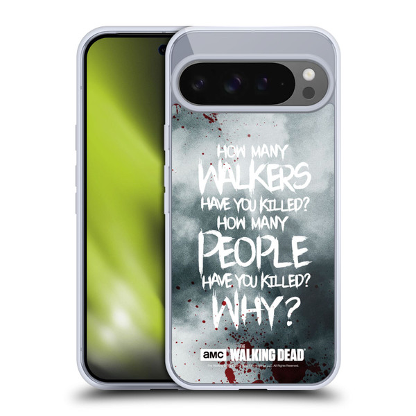 AMC The Walking Dead Quotes Rick Questions Soft Gel Case for Google Pixel 9 Pro XL