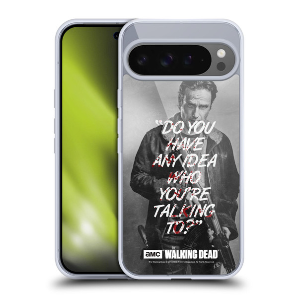 AMC The Walking Dead Quotes Rick Talk Soft Gel Case for Google Pixel 9 Pro XL