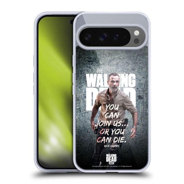 AMC The Walking Dead Rick Grimes Legacy Join Us Soft Gel Case for Google Pixel 9 Pro XL
