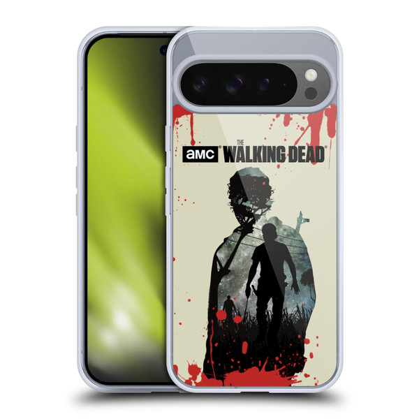 AMC The Walking Dead Silhouettes Rick Soft Gel Case for Google Pixel 9 Pro XL