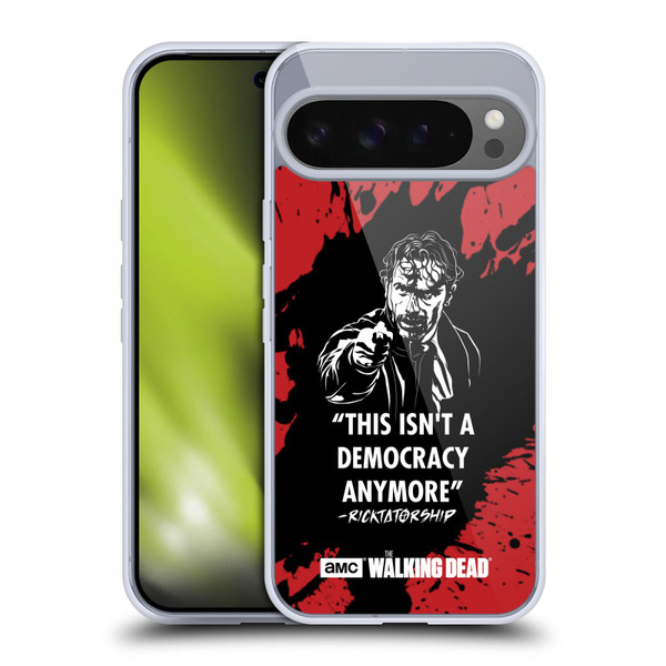 AMC The Walking Dead Typography Ricktatorship Soft Gel Case for Google Pixel 9 Pro XL