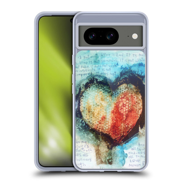 Michel Keck Religious Abstract Corinthians 3 Soft Gel Case for Google Pixel 8