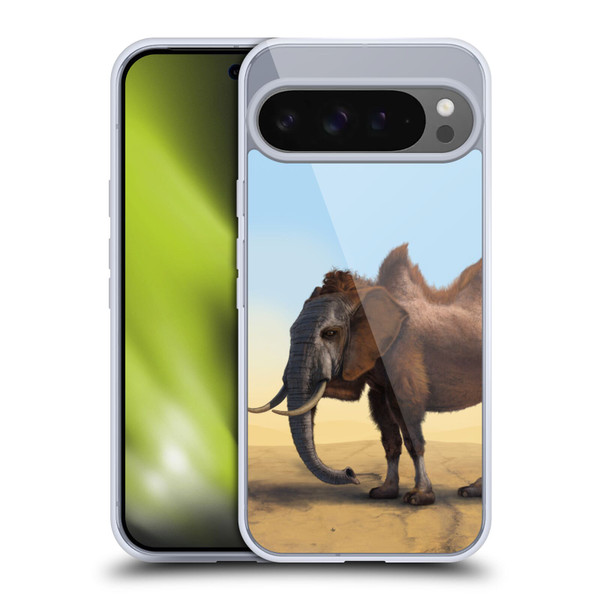 Vincent Hie Animals Camelelphant Soft Gel Case for Google Pixel 9 Pro XL