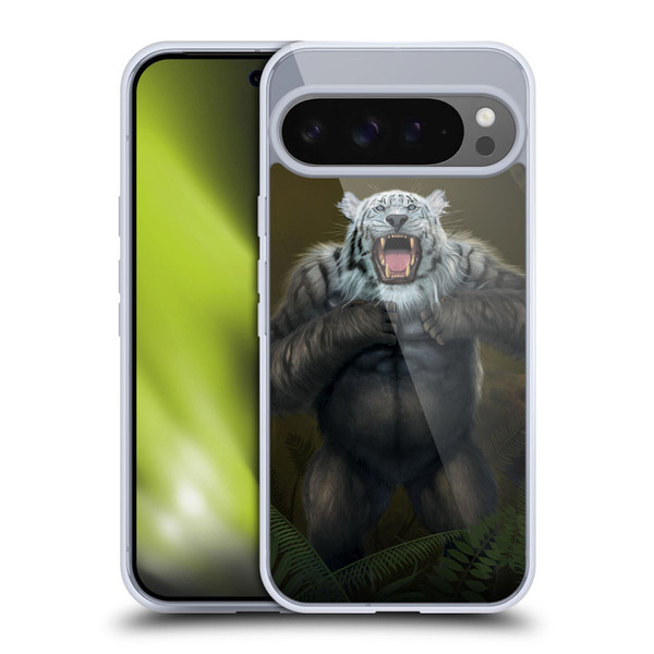 Vincent Hie Animals Tiger Gorilla Soft Gel Case for Google Pixel 9 Pro XL