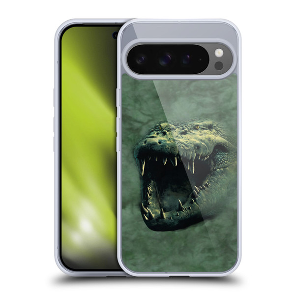 Vincent Hie Big Face Animals Alligator Soft Gel Case for Google Pixel 9 Pro XL