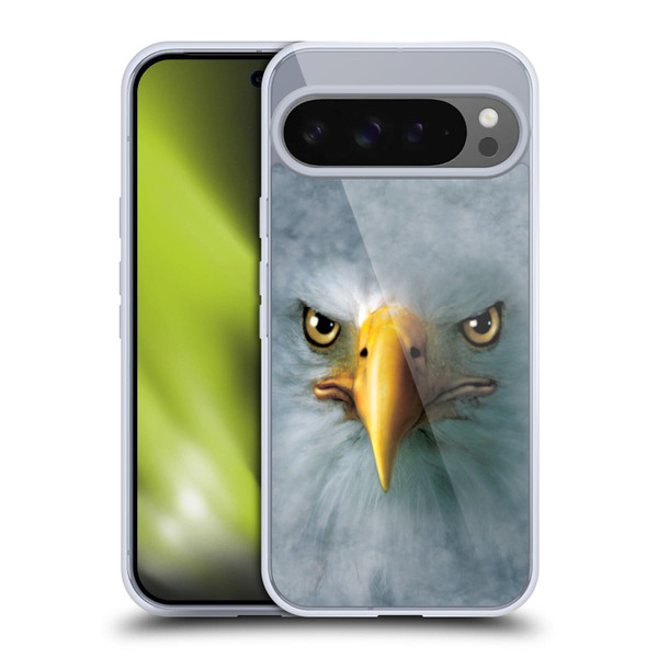 Vincent Hie Big Face Animals Eagle Soft Gel Case for Google Pixel 9 Pro XL