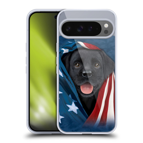 Vincent Hie Canidae Black Labrador Soft Gel Case for Google Pixel 9 Pro XL