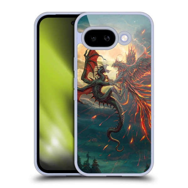 Christos Karapanos Key Art Against Soft Gel Case for Google Pixel 9A