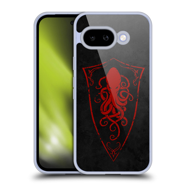 Christos Karapanos Key Art Octopus Shield Logo Soft Gel Case for Google Pixel 9A