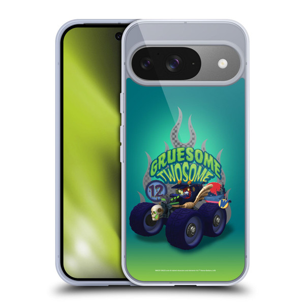 Wacky Races 2016 Graphics Gruesome Twosome Soft Gel Case for Google Pixel 9 / Pixel 9 Pro