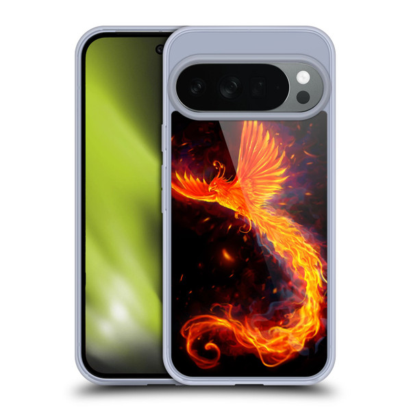 Christos Karapanos Phoenix Immortal Flames Alternative Soft Gel Case for Google Pixel 10