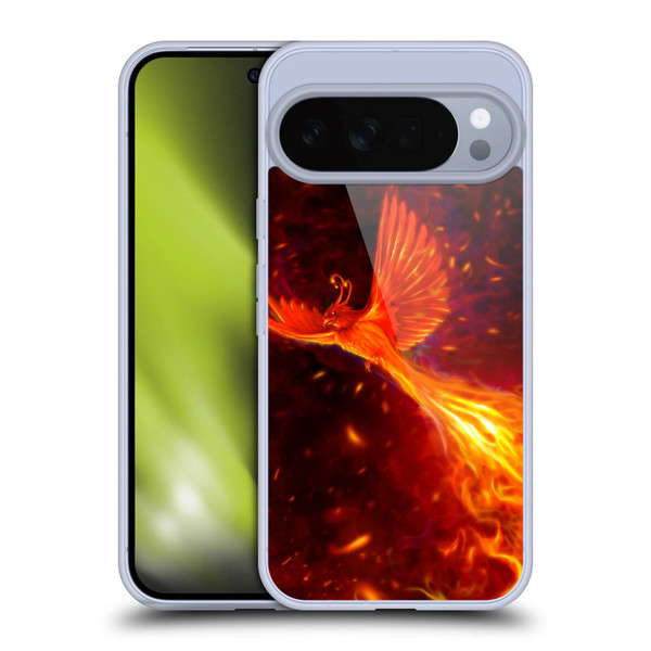 Christos Karapanos Phoenix Immortal Flames Soft Gel Case for Google Pixel 10 Pro XL