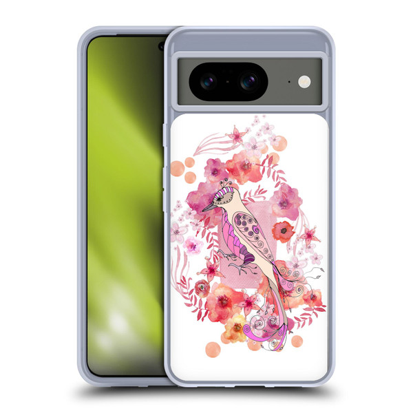 Monika Strigel Animals And Flowers Bird Soft Gel Case for Google Pixel 8