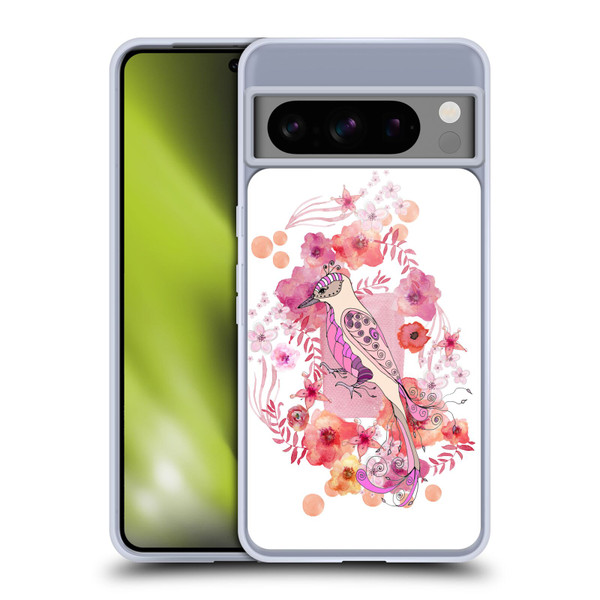 Monika Strigel Animals And Flowers Bird Soft Gel Case for Google Pixel 8 Pro