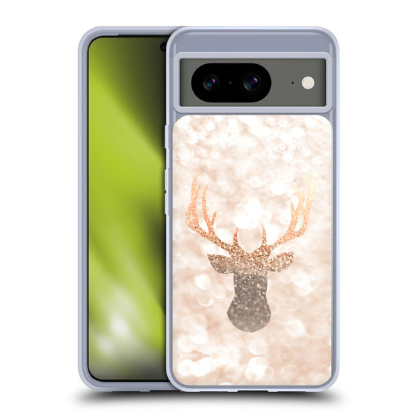 Monika Strigel Champagne Gold Deer Soft Gel Case for Google Pixel 8