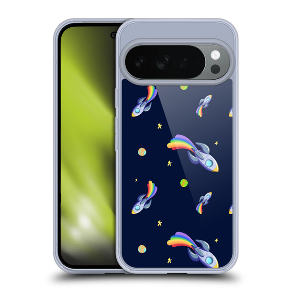 Carla Morrow Patterns Rocketship Soft Gel Case for Google Pixel 10