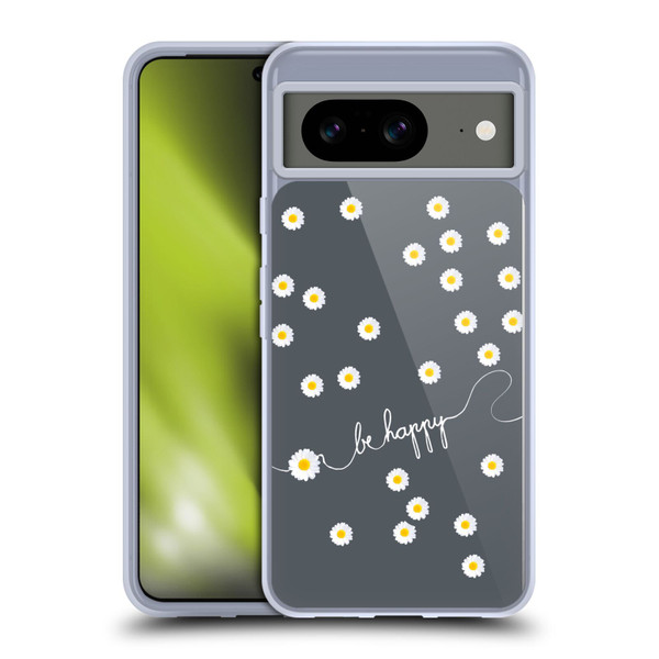 Monika Strigel Happy Daisy Grey Soft Gel Case for Google Pixel 8