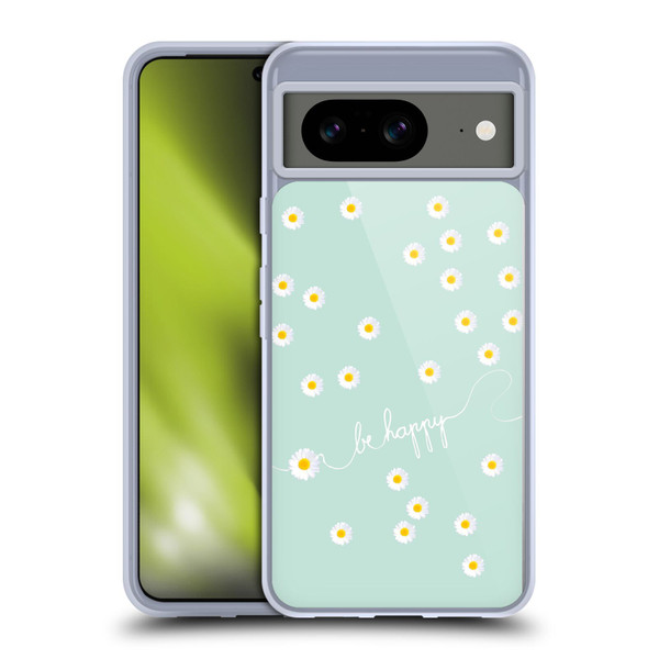 Monika Strigel Happy Daisy Mint Soft Gel Case for Google Pixel 8