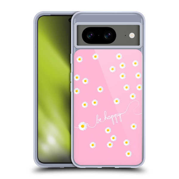Monika Strigel Happy Daisy Pink Soft Gel Case for Google Pixel 8