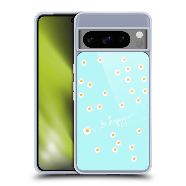 Monika Strigel Happy Daisy Aqua Soft Gel Case for Google Pixel 8 Pro