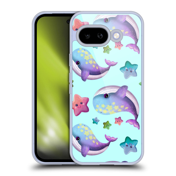 Carla Morrow Patterns Whale And Starfish Soft Gel Case for Google Pixel 9A