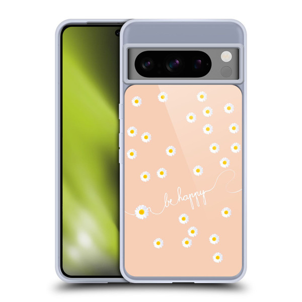 Monika Strigel Happy Daisy Peach Soft Gel Case for Google Pixel 8 Pro