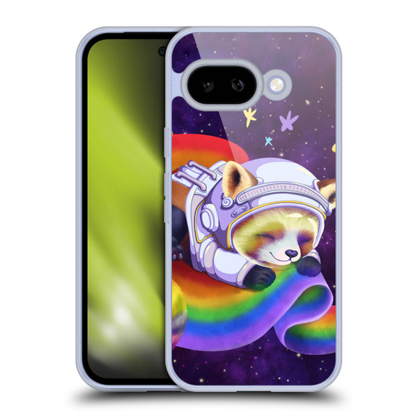 Carla Morrow Rainbow Animals Red Panda Sleeping Soft Gel Case for Google Pixel 9A