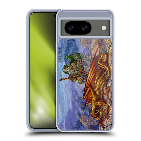 Myles Pinkney Mythical Dragonlands Soft Gel Case for Google Pixel 8
