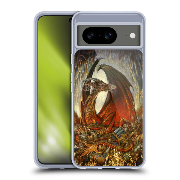 Myles Pinkney Mythical Treasure Dragon Soft Gel Case for Google Pixel 8