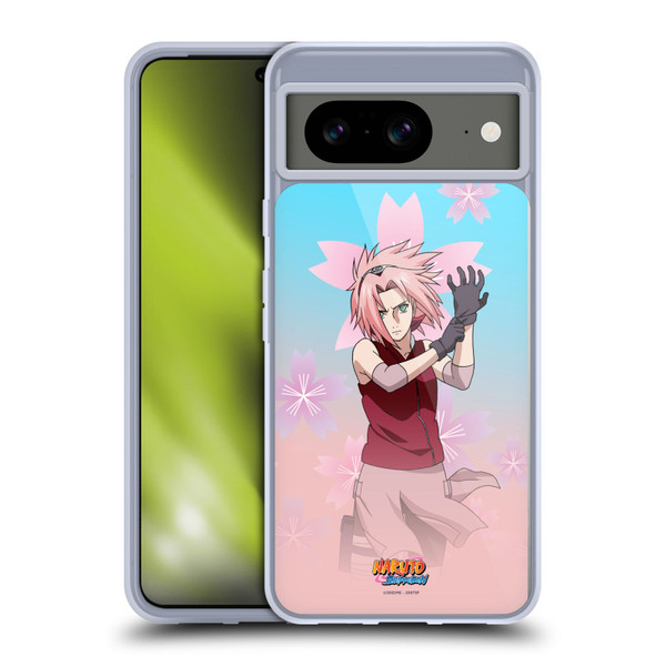Naruto Shippuden Character Art Sakura Haruno Soft Gel Case for Google Pixel 8