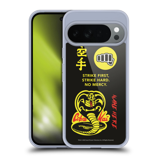 Custom Customised Personalised Cobra Kai Art Name In Strike Logo Soft Gel Case for Google Pixel 10