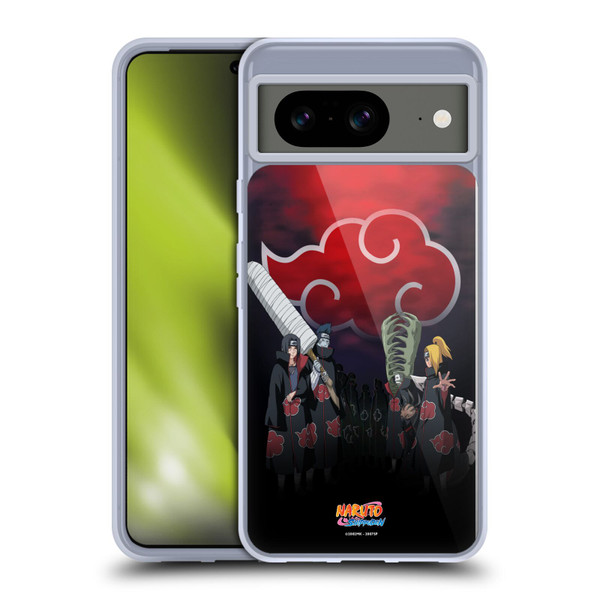 Naruto Shippuden Key Art Akatsuki Soft Gel Case for Google Pixel 8