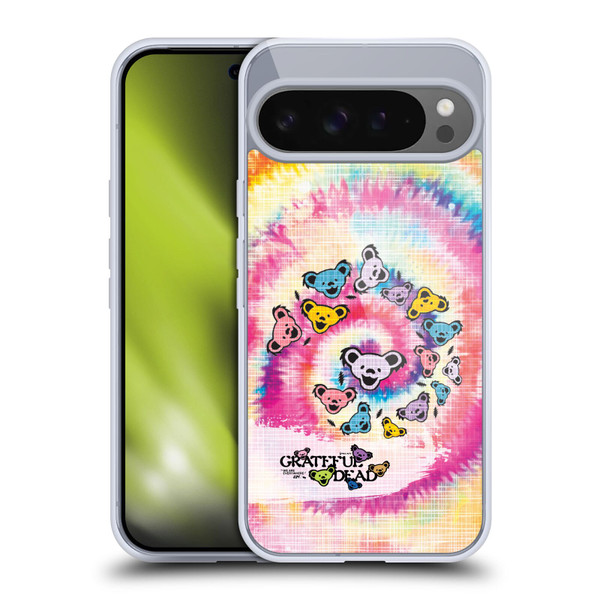 Grateful Dead Graphics Bear Tie Dye Soft Gel Case for Google Pixel 9 Pro XL