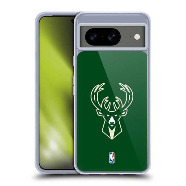 NBA Milwaukee Bucks Logo Green Soft Gel Case for Google Pixel 8