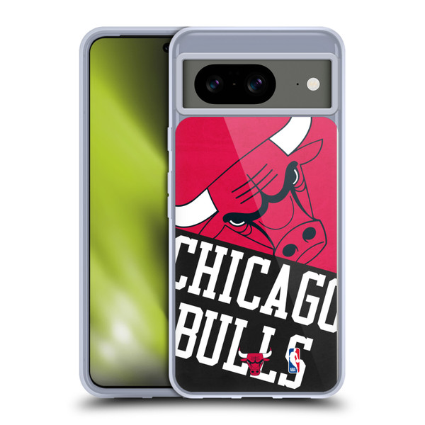 NBA Chicago Bulls Half Oversized Soft Gel Case for Google Pixel 8