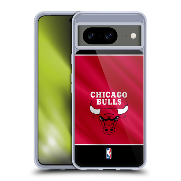 NBA Chicago Bulls Horizontal Banner Soft Gel Case for Google Pixel 8