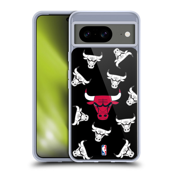 NBA Chicago Bulls Patterns Soft Gel Case for Google Pixel 8