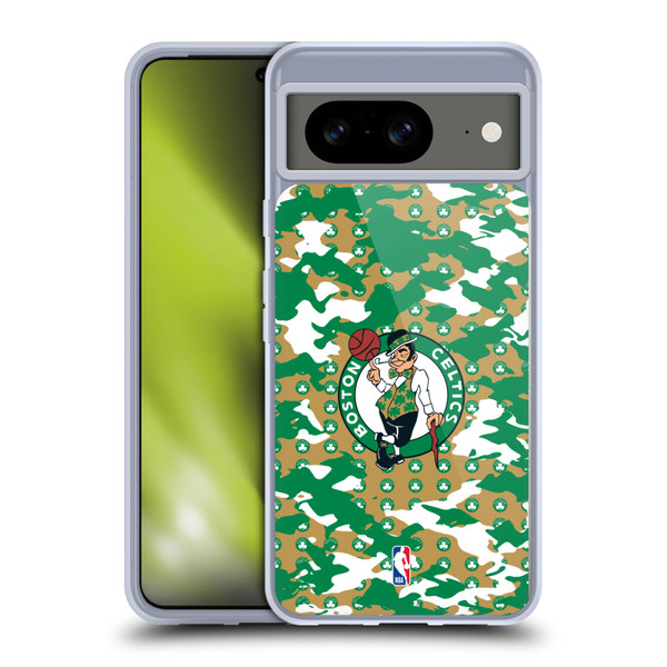 NBA Boston Celtics Camouflage Soft Gel Case for Google Pixel 8