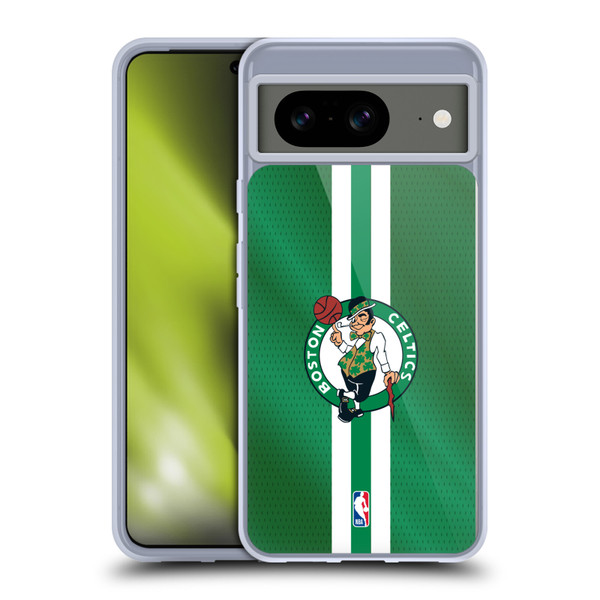 NBA Boston Celtics Stripes Soft Gel Case for Google Pixel 8