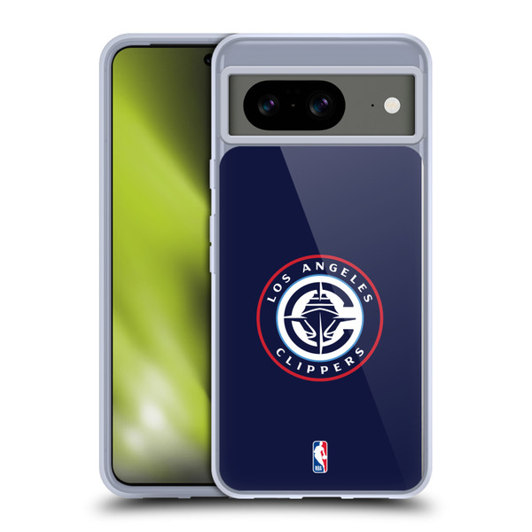 NBA Los Angeles Clippers Logo Navy Soft Gel Case for Google Pixel 8