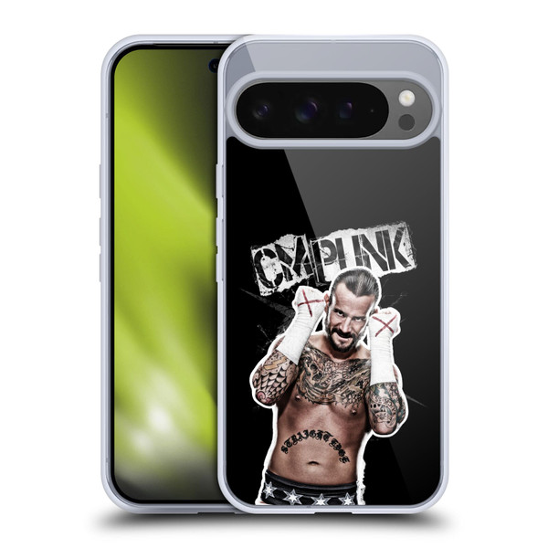 WWE CM Punk Graphics Soft Gel Case for Google Pixel 9 Pro XL