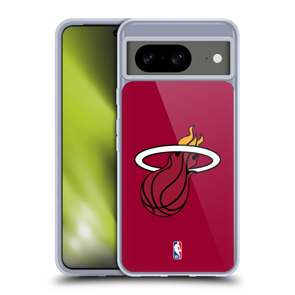 NBA Miami Heat Logo Red Soft Gel Case for Google Pixel 8