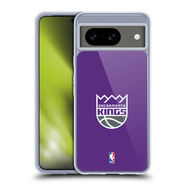 NBA Sacramento Kings Logo Purple Soft Gel Case for Google Pixel 8