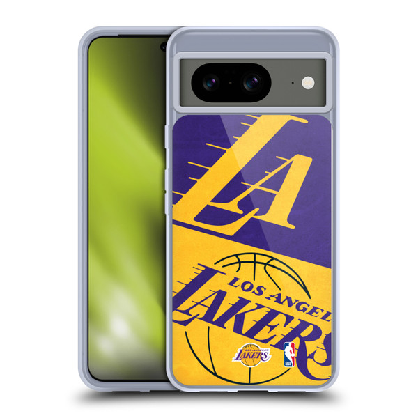 NBA Los Angeles Lakers Half Oversized Soft Gel Case for Google Pixel 8