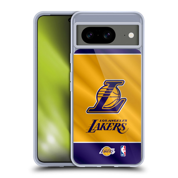 NBA Los Angeles Lakers Horizontal Banner Soft Gel Case for Google Pixel 8