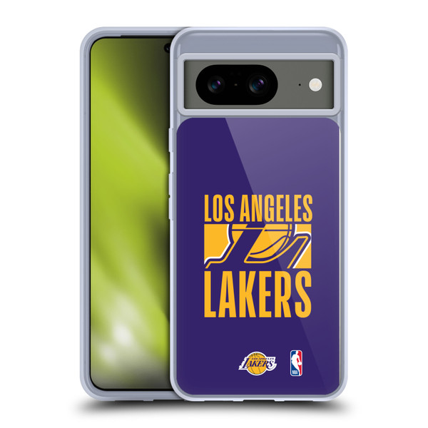 NBA Los Angeles Lakers Typography Soft Gel Case for Google Pixel 8