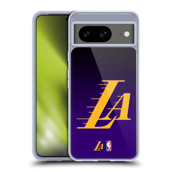 NBA Los Angeles Lakers Logo Ombre Soft Gel Case for Google Pixel 8
