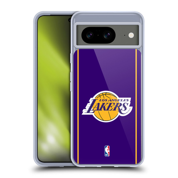NBA Los Angeles Lakers Logo Purple Design Soft Gel Case for Google Pixel 8